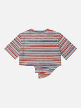 T-shirt à rayures irrégulières